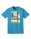 Lifeguard Station Watercolor Adult Dark T-Shirt-Mens T-Shirt-TooLoud-Turquoise-Small-Davson Sales