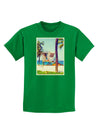 Lifeguard Station Watercolor Childrens Dark T-Shirt-Childrens T-Shirt-TooLoud-Kelly-Green-X-Small-Davson Sales