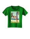 Lifeguard Station Watercolor Toddler T-Shirt Dark-Toddler T-Shirt-TooLoud-Clover-Green-2T-Davson Sales