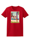 Lifeguard Station Watercolor Womens Dark T-Shirt-TooLoud-Red-X-Small-Davson Sales