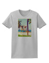 Lifeguard Station Watercolor Womens T-Shirt-Womens T-Shirt-TooLoud-AshGray-X-Small-Davson Sales