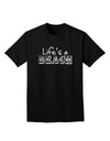 Lifes a Beach Adult Dark T-Shirt by TooLoud-Mens T-Shirt-TooLoud-Black-Small-Davson Sales