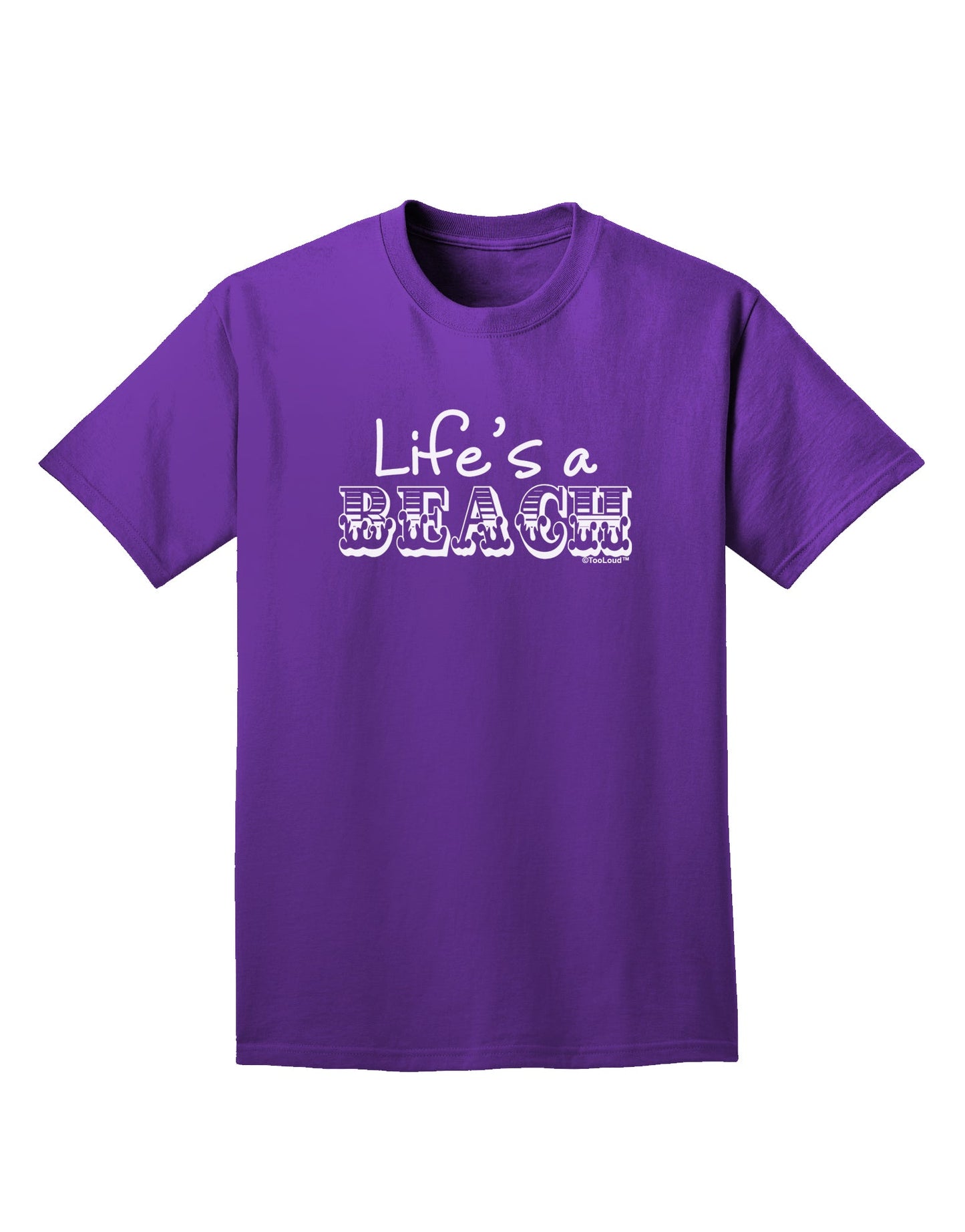 Lifes a Beach Adult Dark T-Shirt by TooLoud-Mens T-Shirt-TooLoud-Purple-Small-Davson Sales
