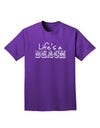 Lifes a Beach Adult Dark T-Shirt by TooLoud-Mens T-Shirt-TooLoud-Purple-Small-Davson Sales