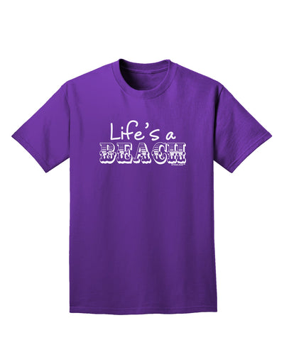 Lifes a Beach Adult Dark T-Shirt by TooLoud-Mens T-Shirt-TooLoud-Purple-Small-Davson Sales