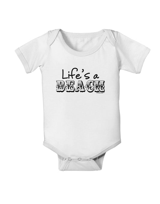 Lifes a Beach Baby Romper Bodysuit by TooLoud-Baby Romper-TooLoud-White-06-Months-Davson Sales