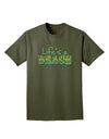 Lifes a Beach Color Adult Dark T-Shirt by TooLoud-Mens T-Shirt-TooLoud-Military-Green-Small-Davson Sales