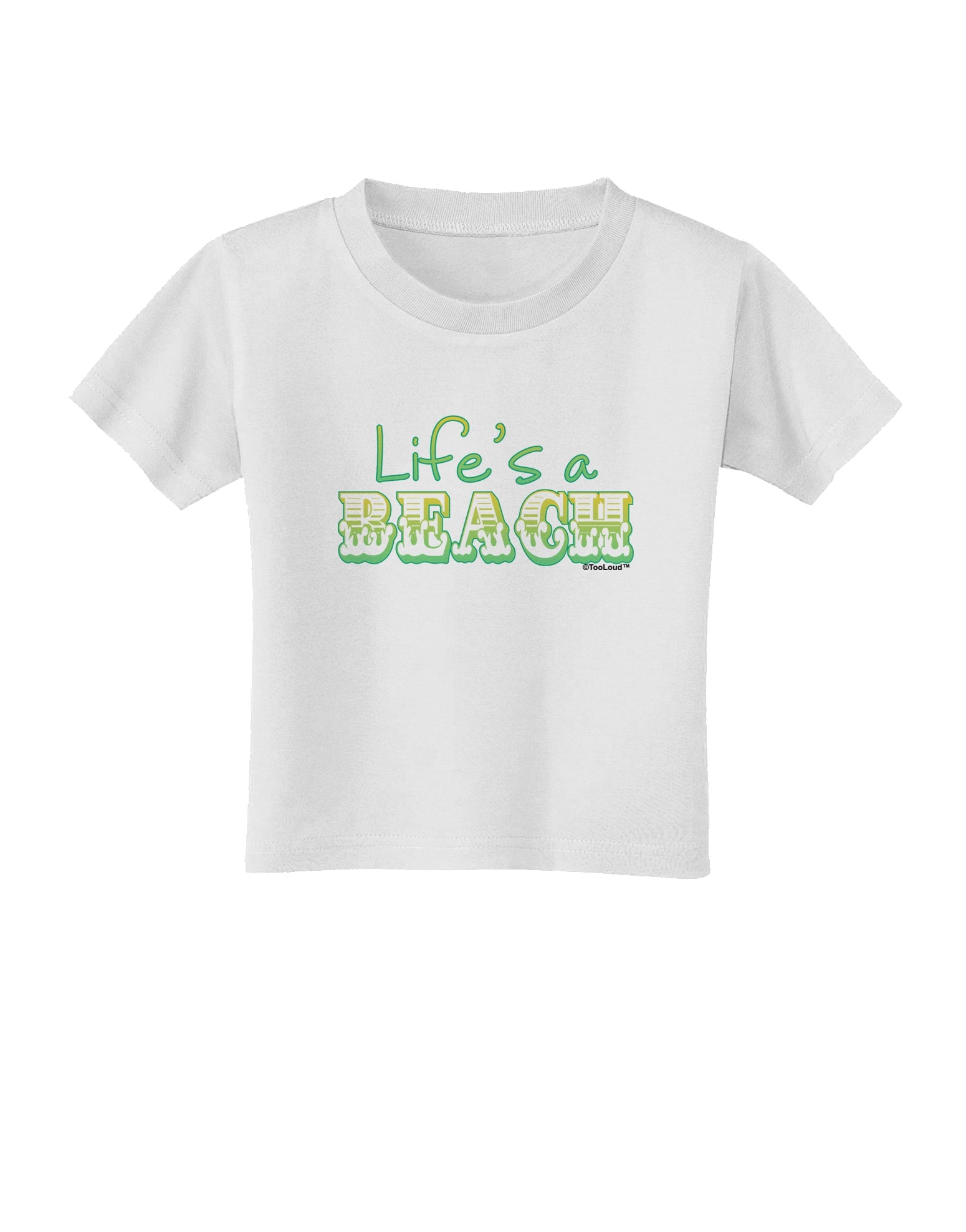 Lifes a Beach Color Toddler T-Shirt by TooLoud-Toddler T-Shirt-TooLoud-White-2T-Davson Sales