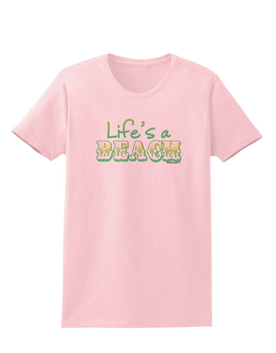 Lifes a Beach Color Womens T-Shirt by TooLoud-Womens T-Shirt-TooLoud-PalePink-X-Small-Davson Sales