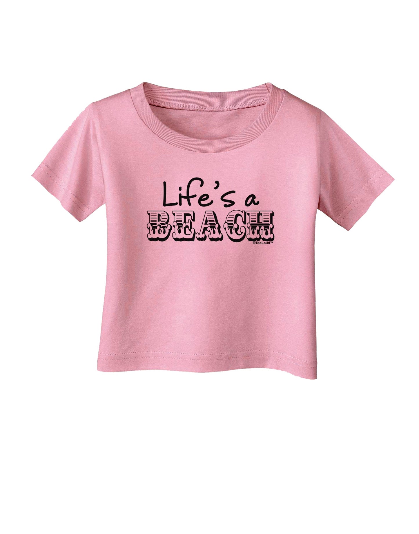 Lifes a Beach Infant T-Shirt by TooLoud-Infant T-Shirt-TooLoud-Candy-Pink-06-Months-Davson Sales
