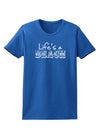 Lifes a Beach Womens Dark T-Shirt by TooLoud-Womens T-Shirt-TooLoud-Royal-Blue-X-Small-Davson Sales