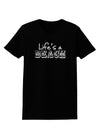 Lifes a Beach Womens Dark T-Shirt by TooLoud-Womens T-Shirt-TooLoud-Black-X-Small-Davson Sales