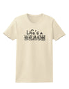 Lifes a Beach Womens T-Shirt by TooLoud-Womens T-Shirt-TooLoud-Natural-X-Small-Davson Sales