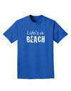 Lifes a beach Adult Dark T-Shirt-Mens T-Shirt-TooLoud-Royal-Blue-Small-Davson Sales