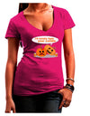 Light your candle Juniors V-Neck Dark T-Shirt-Womens V-Neck T-Shirts-TooLoud-Hot-Pink-Juniors Fitted Small-Davson Sales