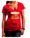 Light your candle Juniors V-Neck Dark T-Shirt-Womens V-Neck T-Shirts-TooLoud-Red-Juniors Fitted Small-Davson Sales