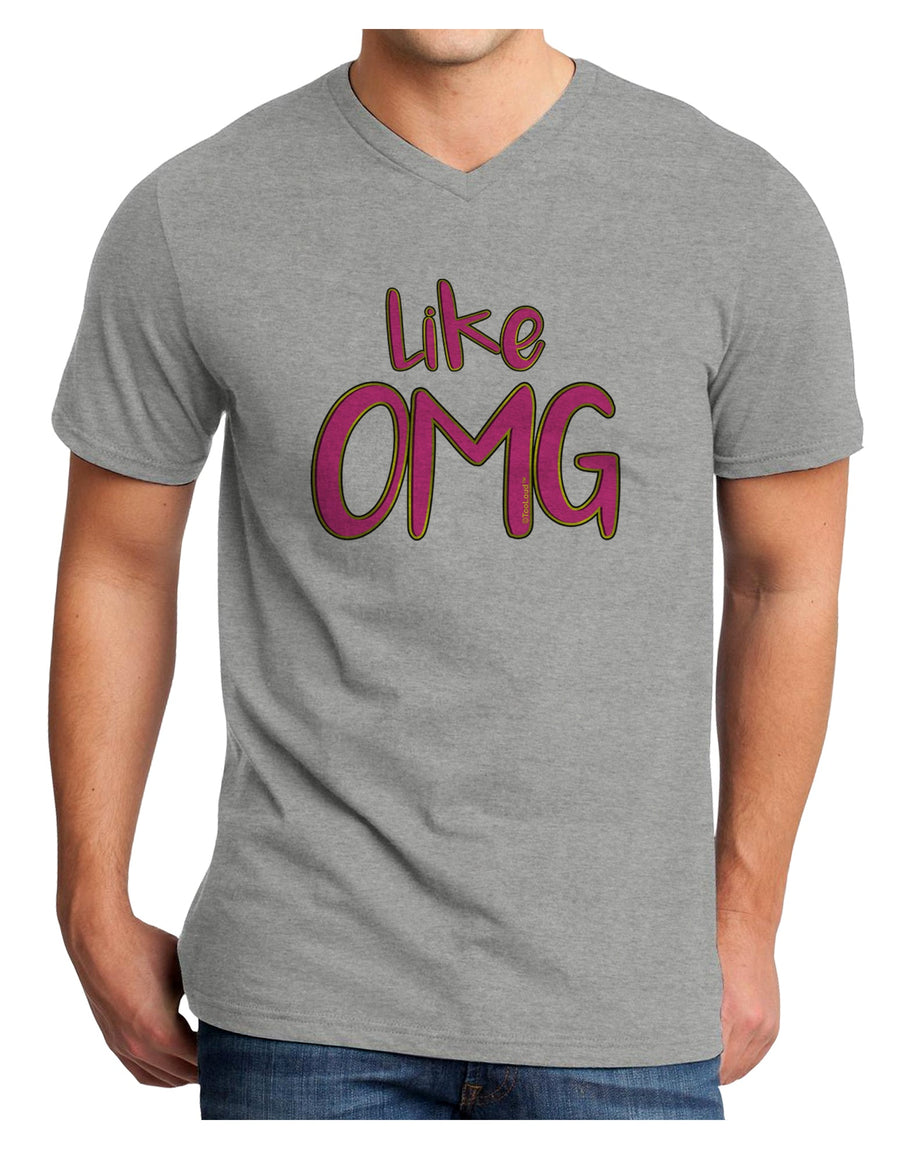 Like OMG Adult V-Neck T-shirt by TooLoud-Mens V-Neck T-Shirt-TooLoud-White-Small-Davson Sales