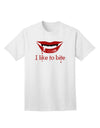 Like to Bite Adult T-Shirt-unisex t-shirt-TooLoud-White-Small-Davson Sales