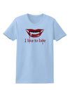 Like to Bite Womens T-Shirt-Womens T-Shirt-TooLoud-Light-Blue-X-Small-Davson Sales