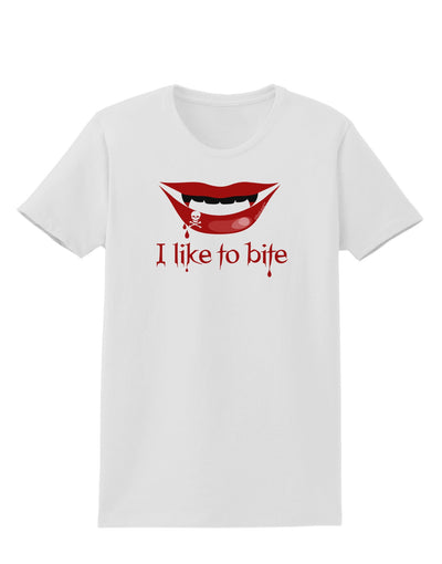 Like to Bite Womens T-Shirt-Womens T-Shirt-TooLoud-White-X-Small-Davson Sales