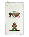 Lil Cookie In The Oven - Maternity AOP Micro Terry Gromet Golf Towel 15 x 22 Inch All Over Print-Golf Towel-TooLoud-White-Davson Sales