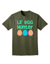 Lil' Egg Hunter - Easter - Green Adult Dark T-Shirt by TooLoud-Mens T-Shirt-TooLoud-Military-Green-Small-Davson Sales