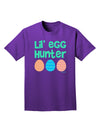 Lil' Egg Hunter - Easter - Green Adult Dark T-Shirt by TooLoud-Mens T-Shirt-TooLoud-Purple-Small-Davson Sales