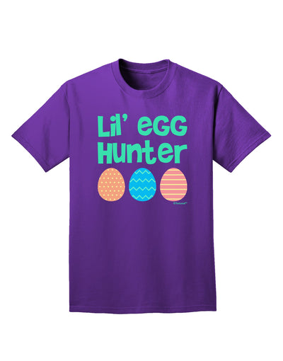 Lil' Egg Hunter - Easter - Green Adult Dark T-Shirt by TooLoud-Mens T-Shirt-TooLoud-Purple-Small-Davson Sales