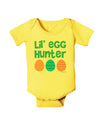 Lil' Egg Hunter - Easter - Green Baby Romper Bodysuit by TooLoud-Baby Romper-TooLoud-Yellow-06-Months-Davson Sales