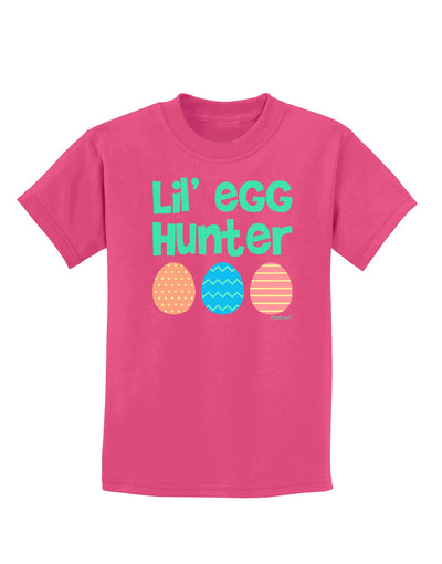 Lil' Egg Hunter - Easter - Green Childrens Dark T-Shirt by TooLoud-Childrens T-Shirt-TooLoud-Sangria-X-Small-Davson Sales