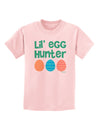 Lil' Egg Hunter - Easter - Green Childrens T-Shirt by TooLoud-Childrens T-Shirt-TooLoud-PalePink-X-Small-Davson Sales