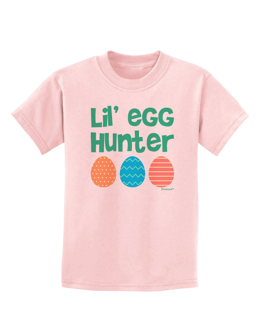 Lil' Egg Hunter - Easter - Green Childrens T-Shirt by TooLoud-Childrens T-Shirt-TooLoud-White-X-Small-Davson Sales