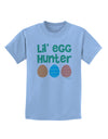 Lil' Egg Hunter - Easter - Green Childrens T-Shirt by TooLoud-Childrens T-Shirt-TooLoud-Light-Blue-X-Small-Davson Sales