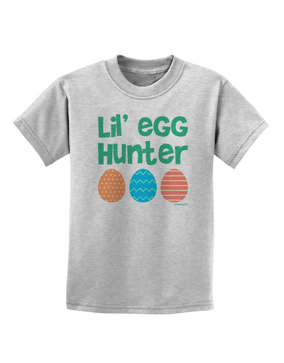 Lil' Egg Hunter - Easter - Green Childrens T-Shirt by TooLoud-Childrens T-Shirt-TooLoud-AshGray-X-Small-Davson Sales