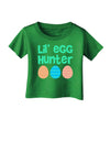 Lil' Egg Hunter - Easter - Green Infant T-Shirt Dark by TooLoud-Infant T-Shirt-TooLoud-Clover-Green-06-Months-Davson Sales