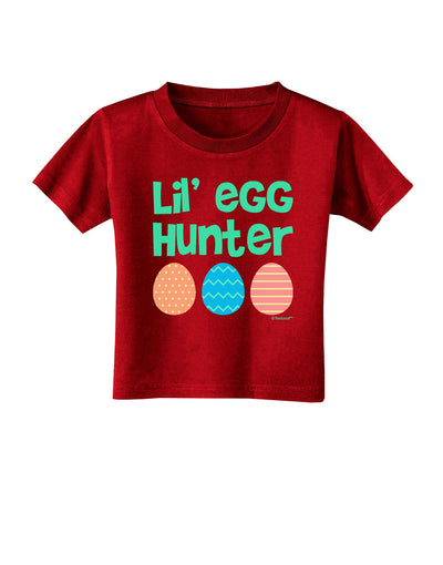Lil' Egg Hunter - Easter - Green Toddler T-Shirt Dark by TooLoud-Toddler T-Shirt-TooLoud-Red-2T-Davson Sales