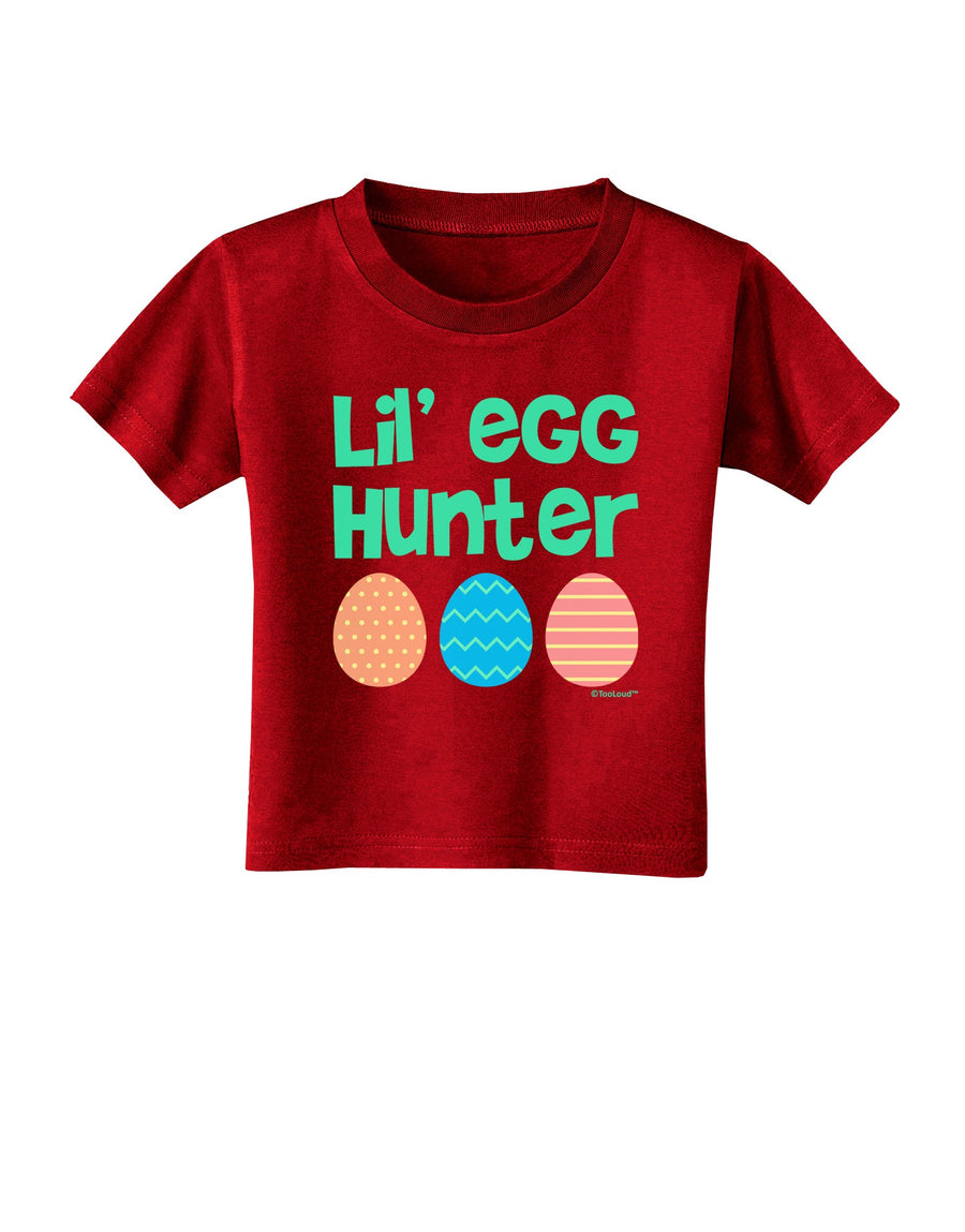 Lil' Egg Hunter - Easter - Green Toddler T-Shirt Dark by TooLoud-Toddler T-Shirt-TooLoud-Black-2T-Davson Sales