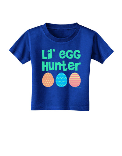 Lil' Egg Hunter - Easter - Green Toddler T-Shirt Dark by TooLoud-Toddler T-Shirt-TooLoud-Royal-Blue-2T-Davson Sales