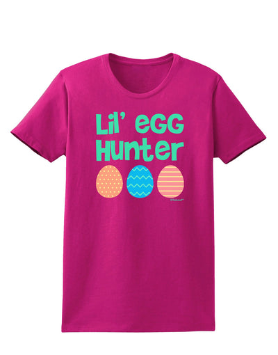 Lil' Egg Hunter - Easter - Green Womens Dark T-Shirt by TooLoud-Womens T-Shirt-TooLoud-Hot-Pink-Small-Davson Sales