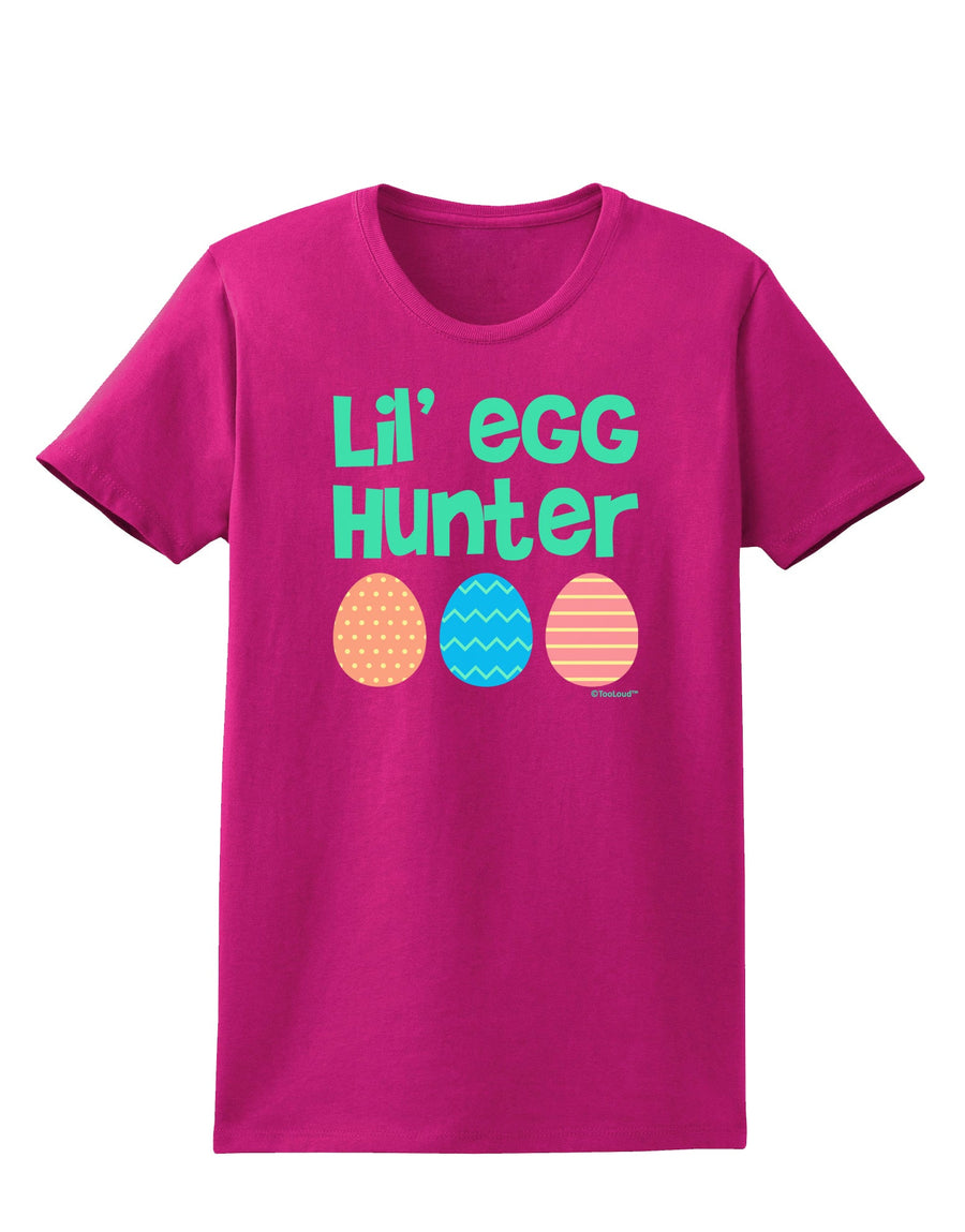 Lil' Egg Hunter - Easter - Green Womens Dark T-Shirt by TooLoud-Womens T-Shirt-TooLoud-Black-X-Small-Davson Sales