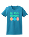 Lil' Egg Hunter - Easter - Green Womens Dark T-Shirt by TooLoud-Womens T-Shirt-TooLoud-Turquoise-X-Small-Davson Sales