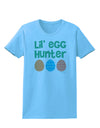 Lil' Egg Hunter - Easter - Green Womens T-Shirt by TooLoud-Womens T-Shirt-TooLoud-Aquatic-Blue-X-Small-Davson Sales