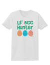 Lil' Egg Hunter - Easter - Green Womens T-Shirt by TooLoud-Womens T-Shirt-TooLoud-White-X-Small-Davson Sales