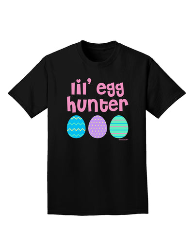 Lil' Egg Hunter - Easter - Pink Adult Dark T-Shirt by TooLoud-Mens T-Shirt-TooLoud-Black-Small-Davson Sales