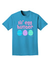 Lil' Egg Hunter - Easter - Pink Adult Dark T-Shirt by TooLoud-Mens T-Shirt-TooLoud-Turquoise-Small-Davson Sales