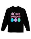 Lil' Egg Hunter - Easter - Pink Adult Long Sleeve Dark T-Shirt by TooLoud-TooLoud-Black-Small-Davson Sales