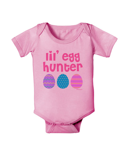 Lil' Egg Hunter - Easter - Pink Baby Romper Bodysuit by TooLoud-Baby Romper-TooLoud-Light-Pink-06-Months-Davson Sales