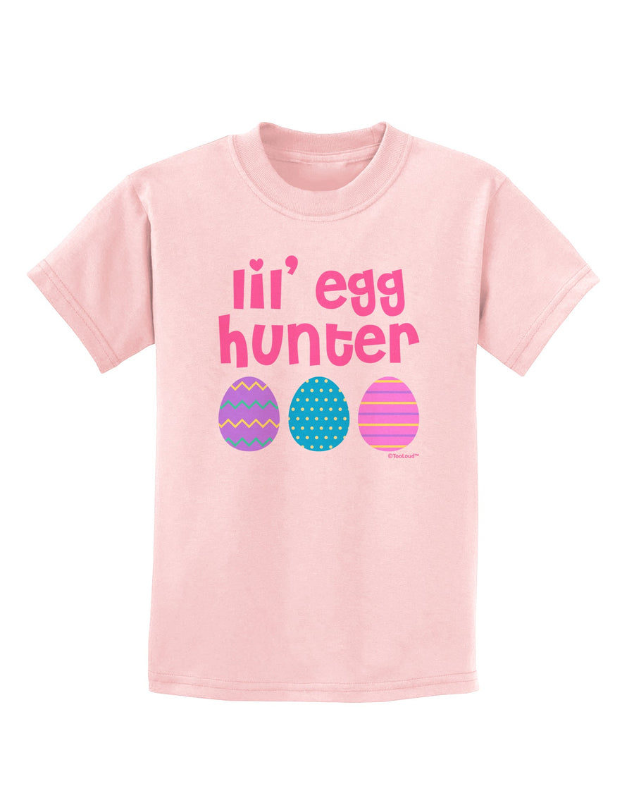 Lil' Egg Hunter - Easter - Pink Childrens T-Shirt by TooLoud-Childrens T-Shirt-TooLoud-White-X-Small-Davson Sales