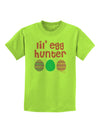 Lil' Egg Hunter - Easter - Pink Childrens T-Shirt by TooLoud-Childrens T-Shirt-TooLoud-Lime-Green-X-Small-Davson Sales