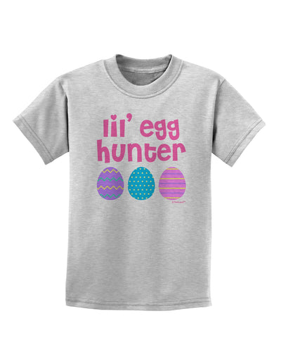 Lil' Egg Hunter - Easter - Pink Childrens T-Shirt by TooLoud-Childrens T-Shirt-TooLoud-AshGray-X-Small-Davson Sales